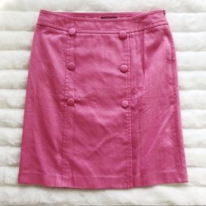 Talbots Faux-Wrap A-Line Pink Skirt